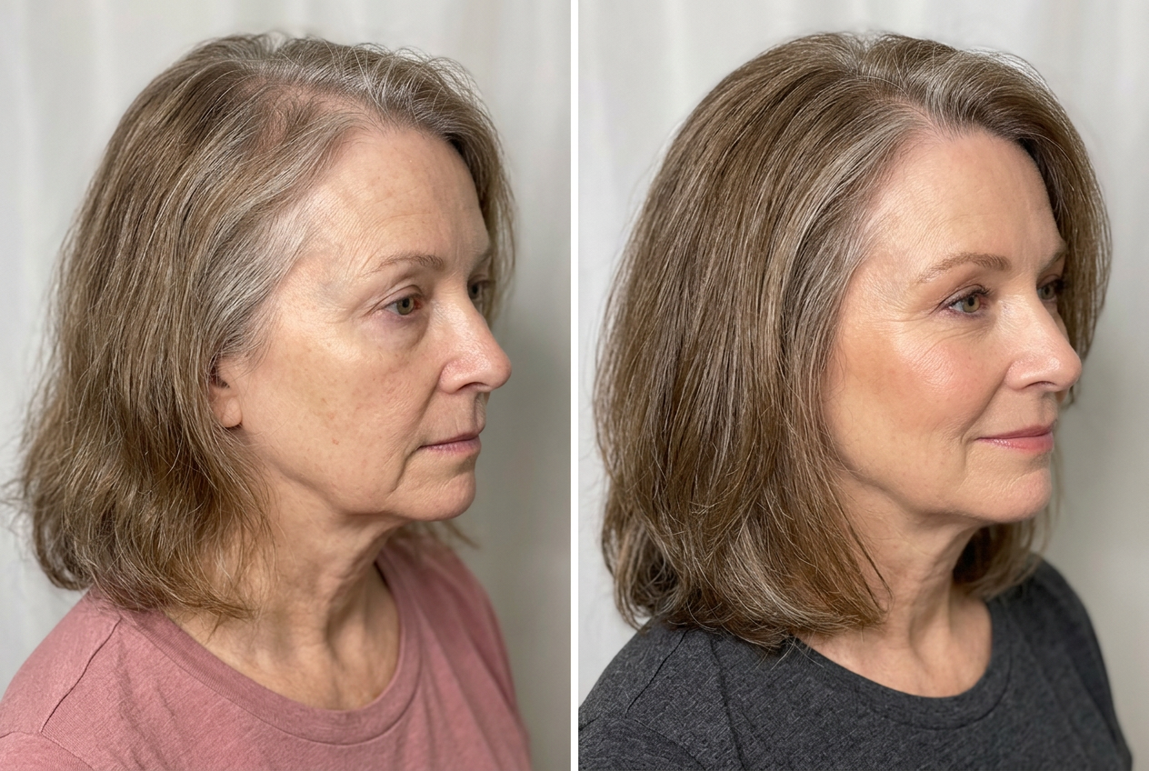 Carol before and after